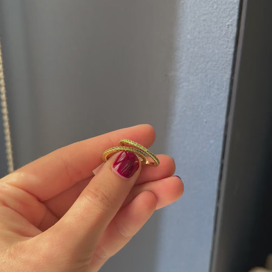 two dainty 14k GF rings