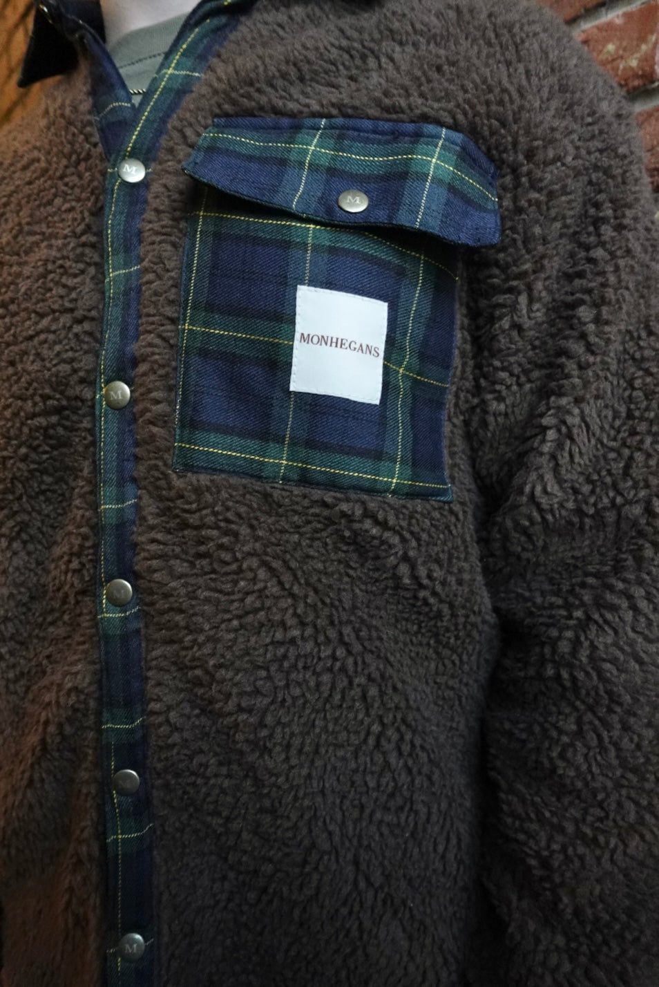 sherpa lined flannel jacket