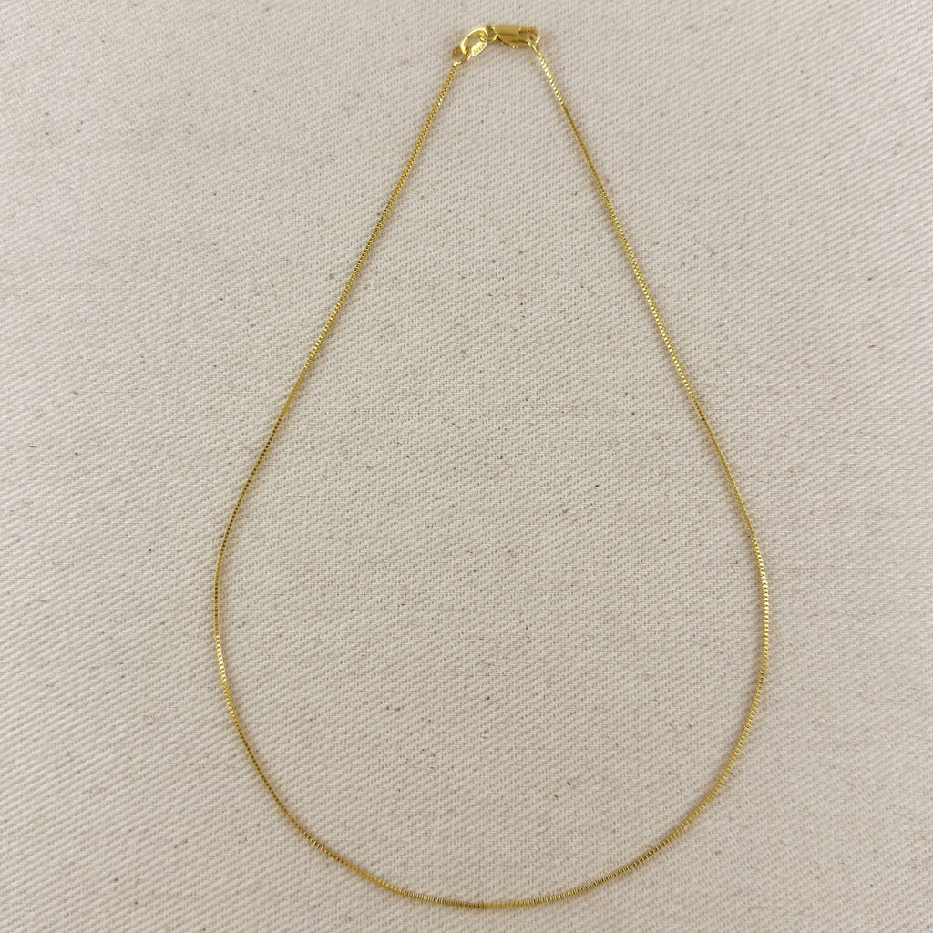 simple gold necklace, everyday gold necklace, non tarnish gold necklace, water resistant gold necklace, affordable gold necklace