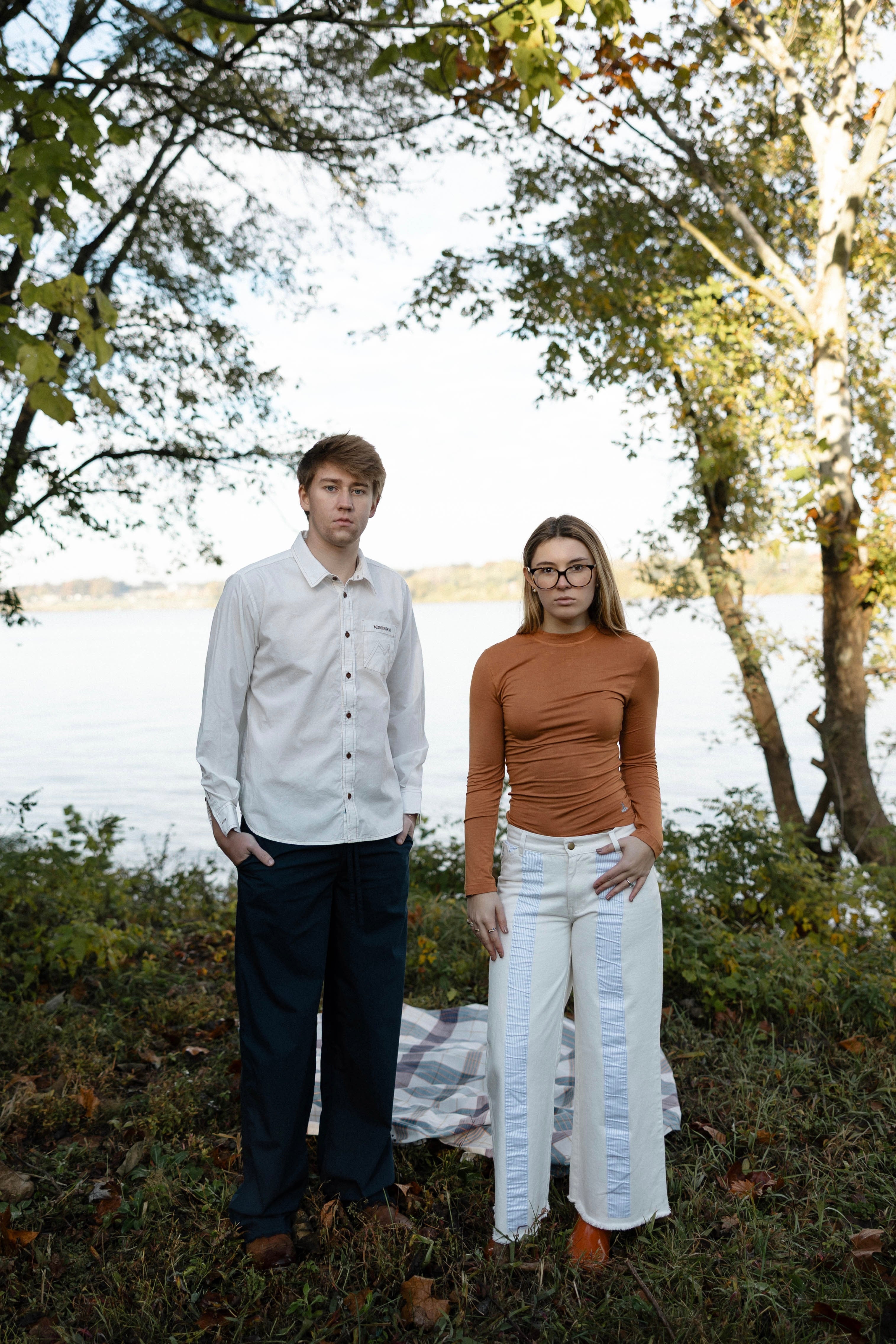 straight leg men's casual pants with elastic waist