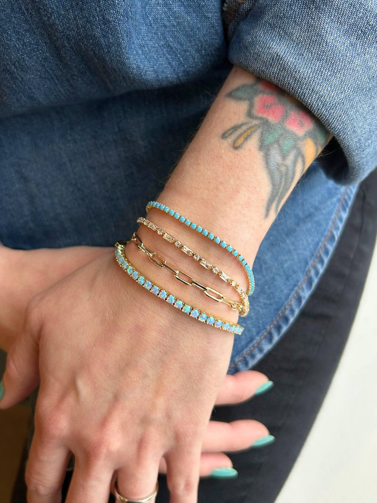turquoise tennis bracelet, gold turquoise bracelet, turquoise CZ bracelet, mini tennis bracelet, gold tennis bracelet, 14k gold filled bracelet, gold filled bracelet, cubic zirconia bracelet, turquoise stone bracelet, blue tennis bracelet, aqua bracelet, dainty gold bracelet, delicate bracelet, 2mm tennis bracelet, adjustable bracelet, bracelet stack, stacking bracelet, layering bracelet, everyday bracelet, gold bracelet, colorful bracelet, summer jewelry, coastal jewelry, Western jewelry, demi fine jewelry
