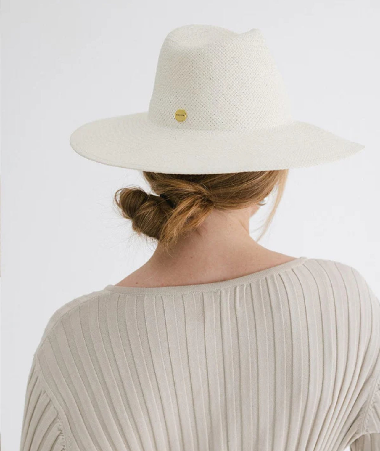 WILLA WIDE BRIM FEDORA WHITE