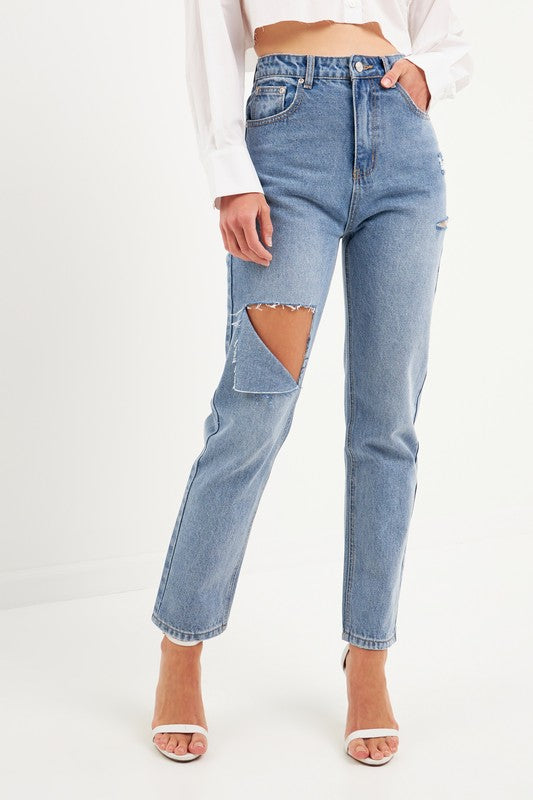 RACHEL RIPPED JEANS
