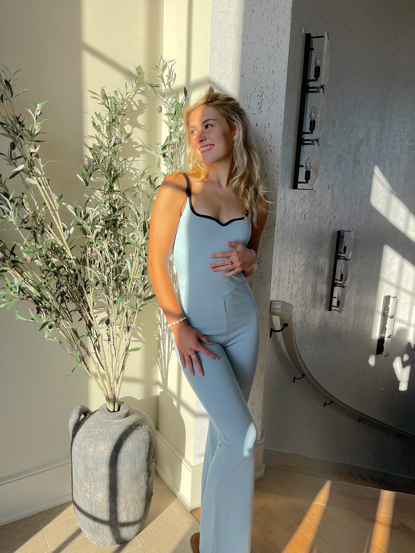SWEETHEART BABY BLUE JUMPSUIT
